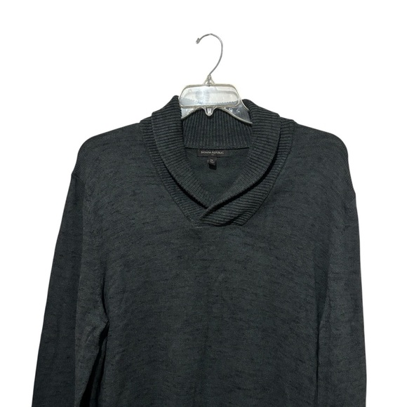 Banana Republic Wool Blend Shawl Collar Pullover Sweater Office Preppy Men’s XL - Picture 2 of 13